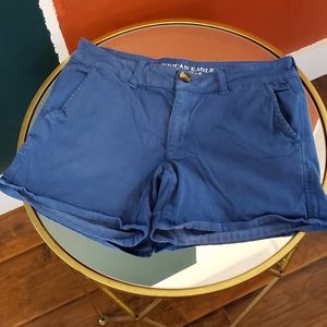 Ae blue midi shorts
